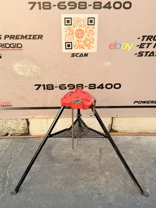 Ridgid 450 1/8 to 5 inch Tripod Pipe Vise for Rigid Pipe Great Shape #3