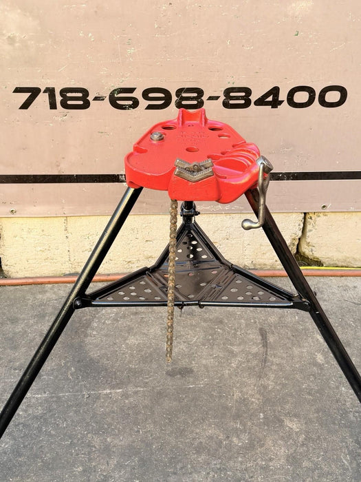 Ridgid 450 1/8 to 5 inch Tripod Pipe Vise for Rigid Pipe Great Shape #3