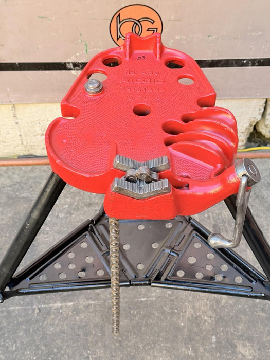 Ridgid 450 1/8 to 5 inch Tripod Pipe Vise for Rigid Pipe Great Shape #3
