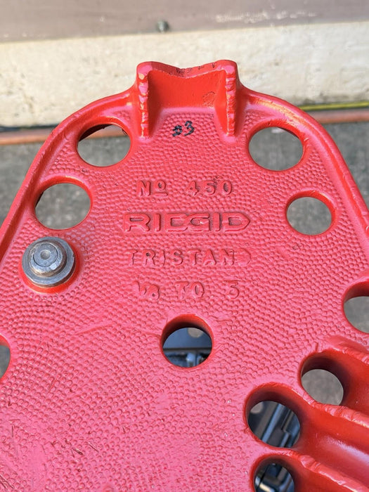 Ridgid 450 1/8 to 5 inch Tripod Pipe Vise for Rigid Pipe Great Shape #3