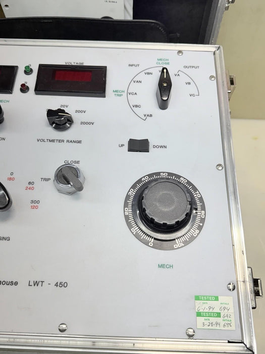 WESTINGHOUSE LWT-450 NETWORK PROTECTOR TEST SET