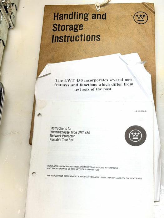 WESTINGHOUSE LWT-450 NETWORK PROTECTOR TEST SET
