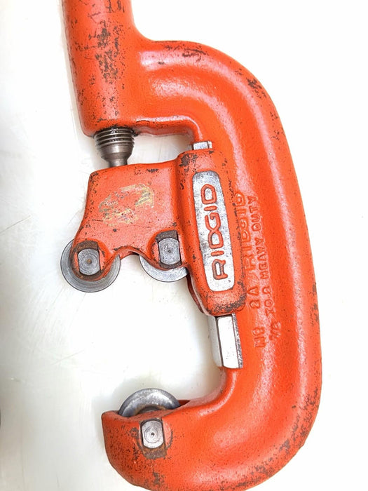 Ridgid 00-R Pipe Threader Die Set NPT w/ Ridgid No. 2A Pipe Cutter 1/4" - 1"