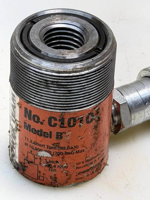 SPX POWER TEAM C101C HYDRAULIC CYLINDER 10-TON 1"-STROKE SINGLE ACTING #1