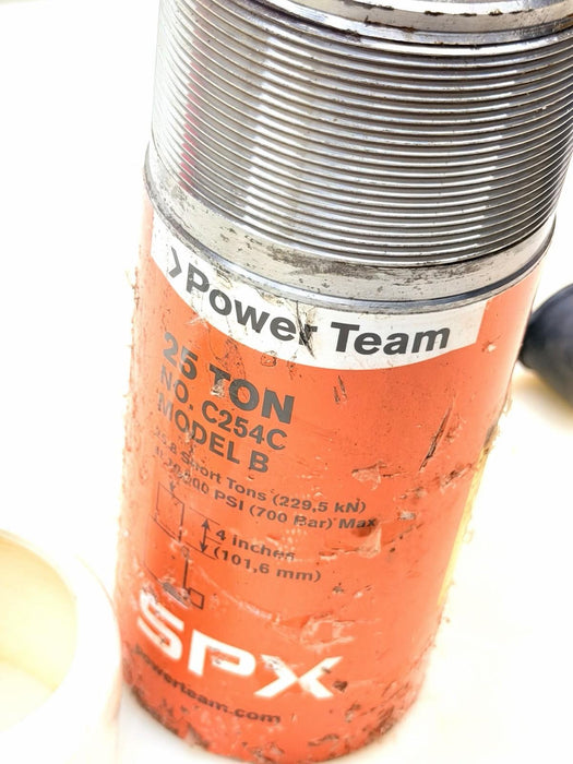 SPX POWER TEAM C254C HYDRAULIC CYLINDER 25 TON , 4” STROKE #2
