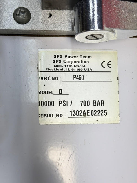 P460 SPX Power Team Hand Pump, 2 Speed 0.294-7.35 Cu.in Stroke Mint