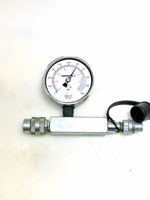 ENERPAC GP10S Pressure Gauge, 0 to 10000 psi, 4" Dial & Manifold