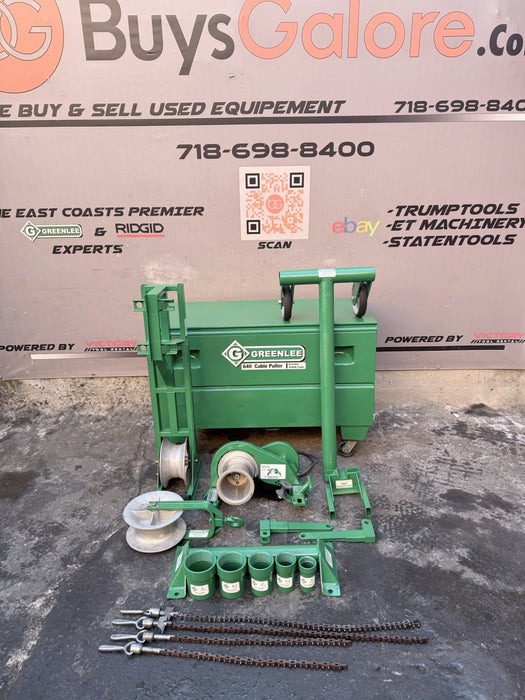 NEW STYLE Greenlee 686 640 4000 LBS Tugger Cable Puller Set ***MINT***