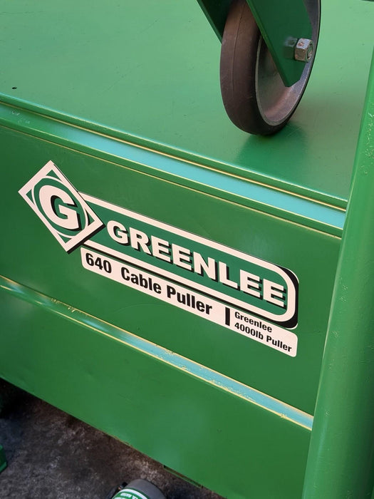 NEW STYLE Greenlee 686 640 4000 LBS Tugger Cable Puller Set ***MINT***