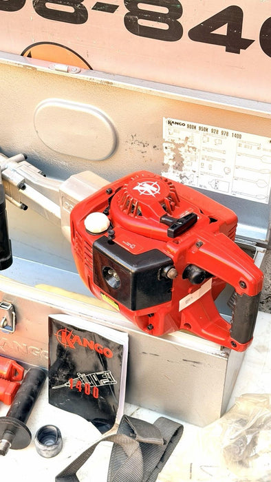 PETROL KANGO 978S DEMOLITION JACK HAMMER BREAKER GAS POWERED + CASE CHISELS MINT