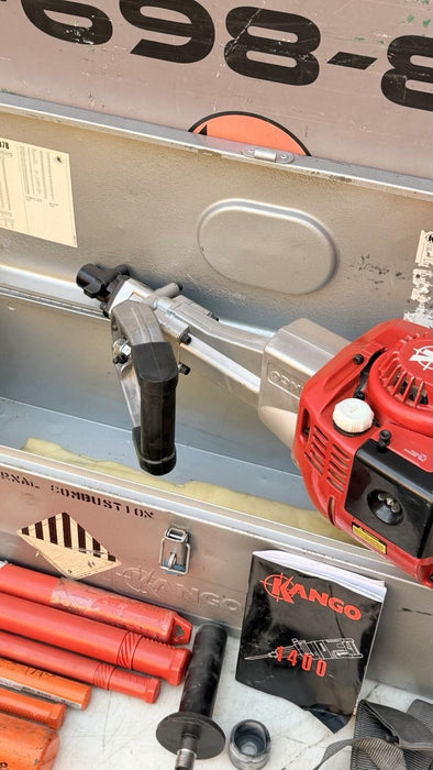 PETROL KANGO 978S DEMOLITION JACK HAMMER BREAKER GAS POWERED + CASE CHISELS MINT
