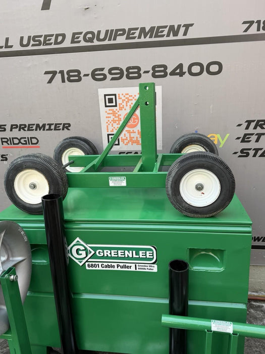 Greenlee 6805 6800 Ultra Cable Tugger Wire Puller Set 8000 Lb. Complete Tested!!