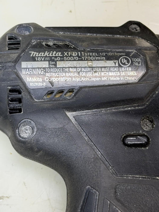 Lot of 5 Various Makita Cordless tools,  - Used Working