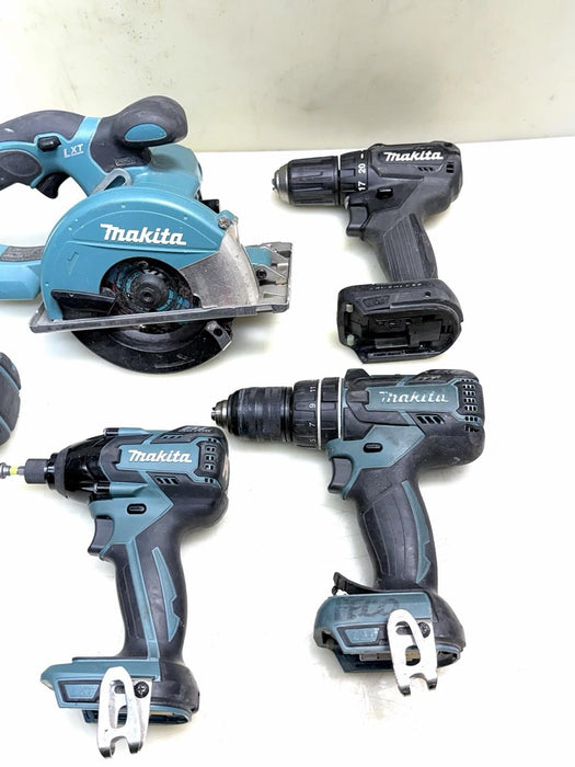 Lot of 5 Various Makita Cordless tools,  - Used Working