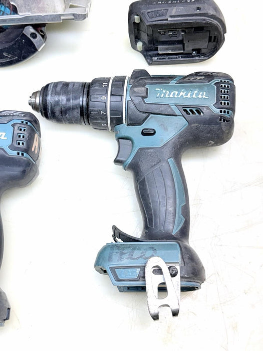 Lot of 5 Various Makita Cordless tools,  - Used Working