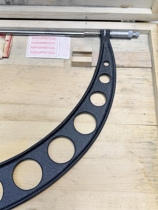 STARRETT NO. 436 OUTSIDE MICROMETER 23 - 24" RANGE W/ CASE MADE IN THE U.S.A.