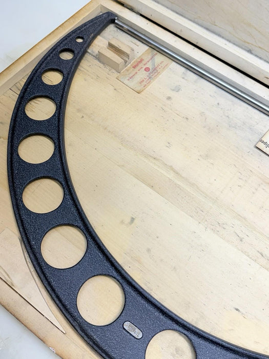 STARRETT NO. 436 OUTSIDE MICROMETER 23 - 24" RANGE W/ CASE MADE IN THE U.S.A.