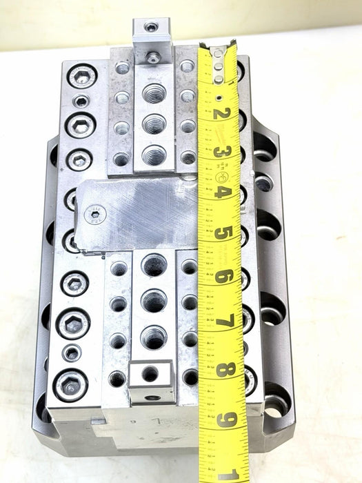 Gnutti Centering Hydraulic Clamping Vice Stationary Power Chuck 3537 daN For CNC