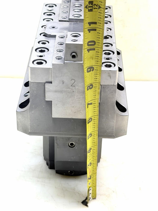 Gnutti Centering Hydraulic Clamping Vice Stationary Power Chuck 3537 daN For CNC