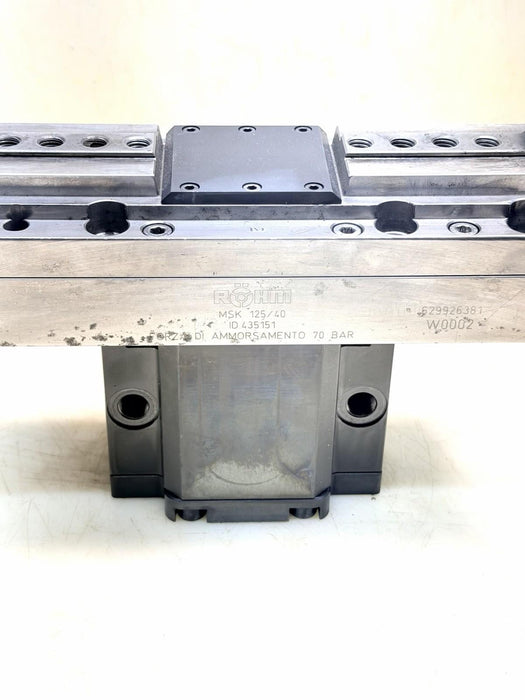 ROHM MSK 125/40 Centering Hydraulic Clamping Vice Stationary Hyd. Power Chuck