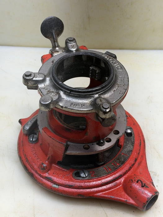RIDGID 65R  1" TO 2" PIPE THREADER  NICE DIES No Handle 65-R  #2