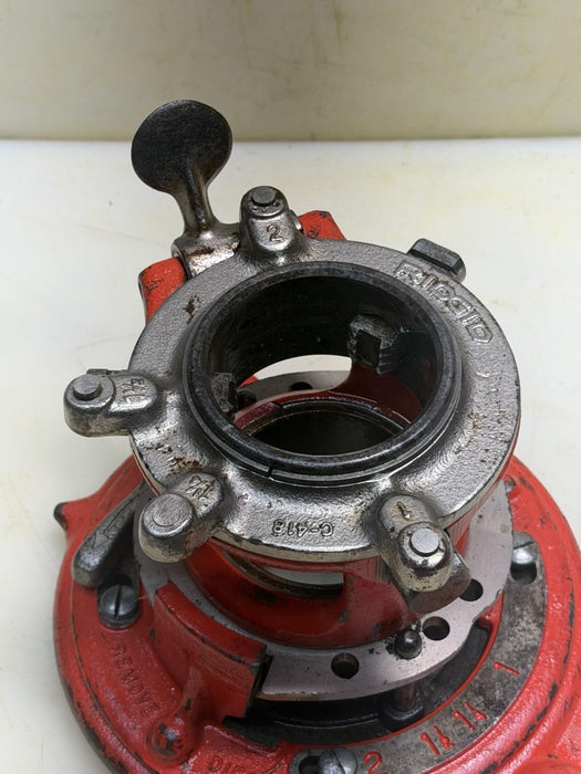 RIDGID 65R  1" TO 2" PIPE THREADER  NICE DIES No Handle 65-R  #2