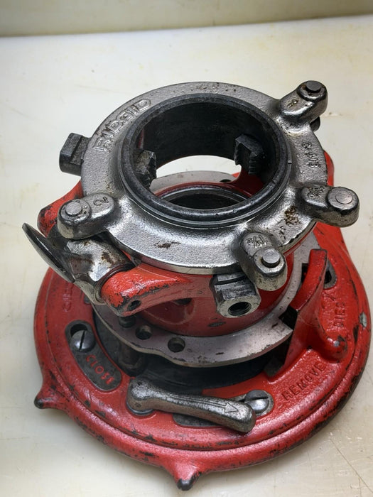 RIDGID 65R  1" TO 2" PIPE THREADER  NICE DIES No Handle 65-R  #2