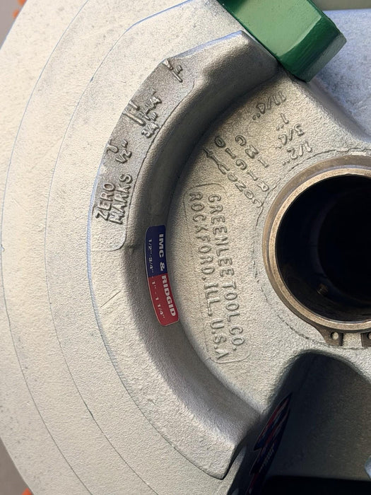 Greenlee 854 Conduit Pipe Bender EMT IMC RIGID 1/2” -  2" Combo Shoes + Warranty