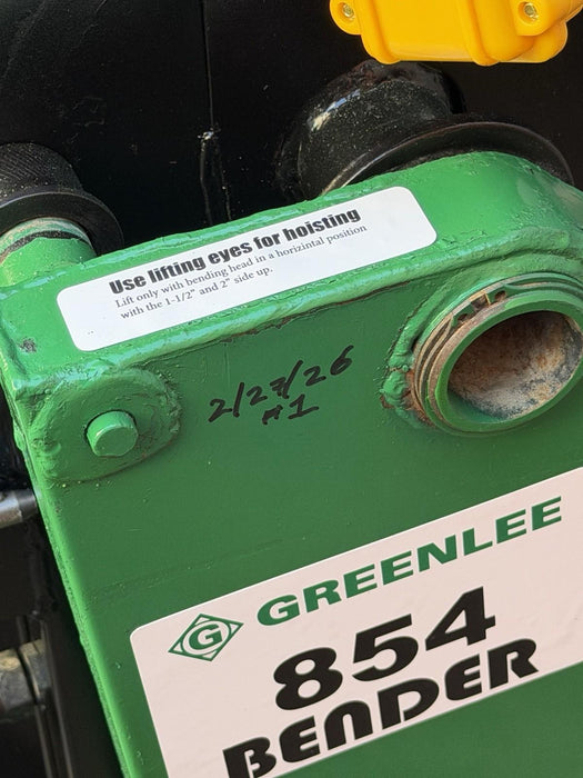 Greenlee 854 Conduit Pipe Bender EMT IMC RIGID 1/2” -  2" Combo Shoes + Warranty