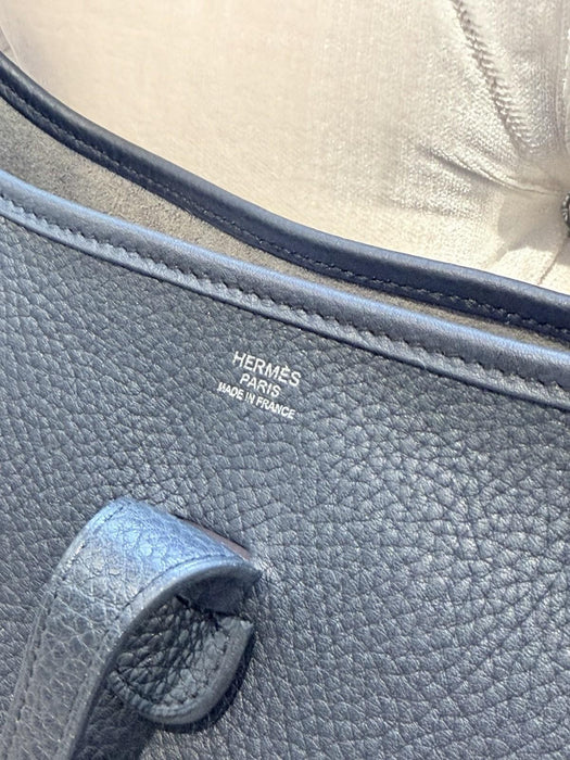 HERMES EVELYNE POCHE III 29 BLUE TAURILLON CLEMENCE REFURBISHED SPECIAL EDITION!