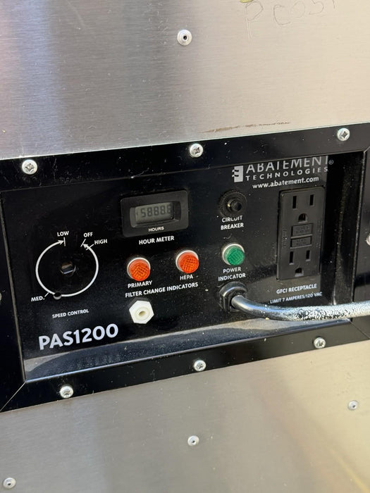 Abatement technologies Pas1200 air scrubber #1