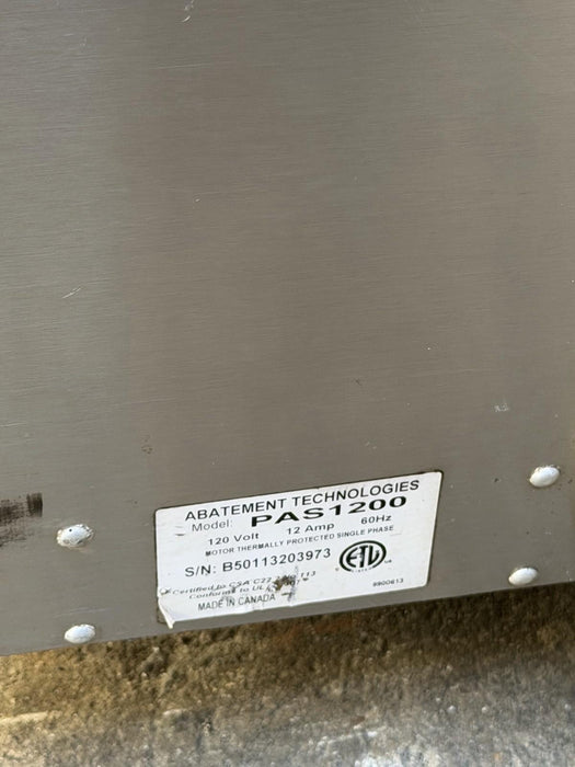 Abatement technologies Pas1200 air scrubber #4
