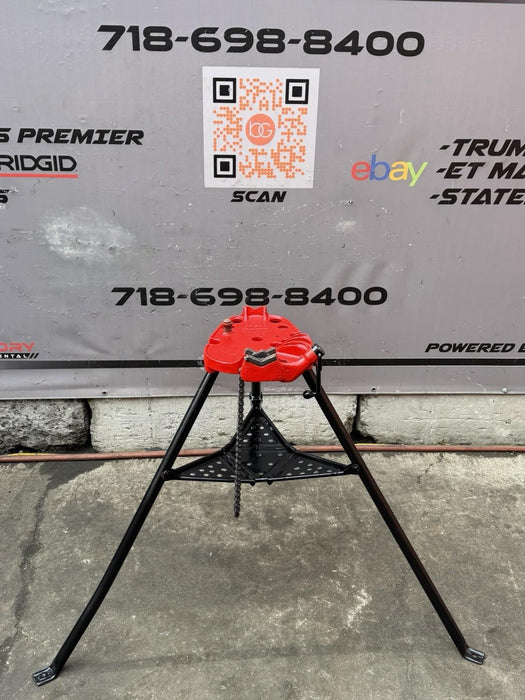 Ridgid 450 1/8 to 5 inch Tripod Pipe Vise for Ridgid Pipe Great Shape #4