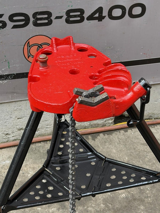 Ridgid 450 1/8 to 5 inch Tripod Pipe Vise for Ridgid Pipe Great Shape #4