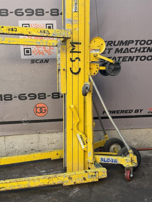Genie Superlift SLC-18 Manual Material Lift 650lbs 18’ HVAC Duct Lift TESTED #2