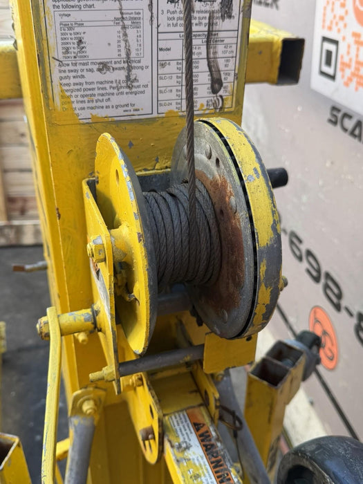 Genie Superlift SLC-18 Manual Material Lift 650lbs 18’ HVAC Duct Lift TESTED #2