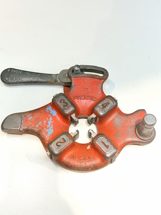 Ridgid No. 500 Pipe Thread Die Head with 1/2" Dies