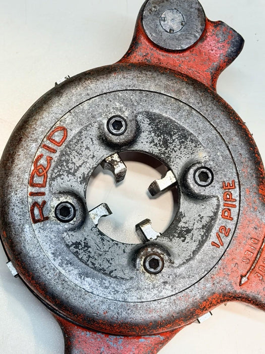 Ridgid No. 500 Pipe Thread Die Head with 1/2" Dies