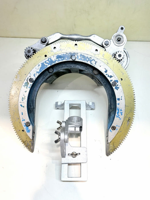H&M Pipe Beveler Beveling Machine H-8 4-8” Welder Cutter Tool + Bridge #5