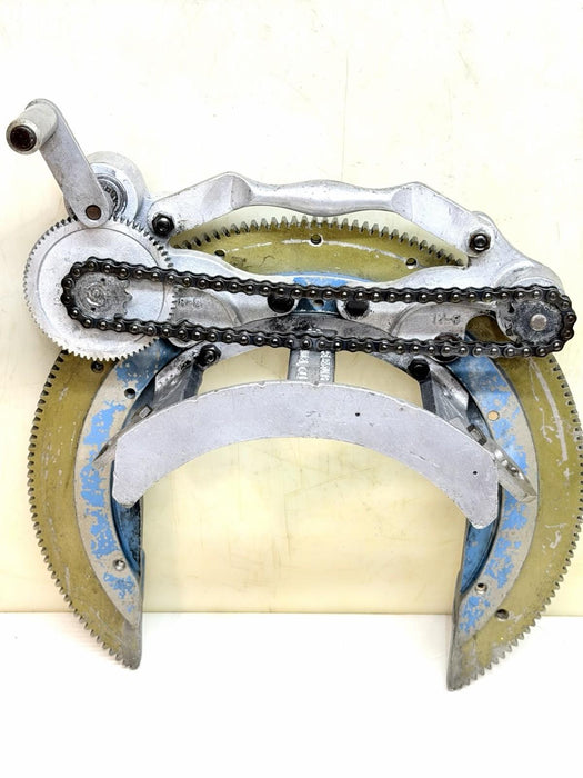 H&M Pipe Beveler Beveling Machine H-8 4-8” Welder Cutter Tool + Bridge #5