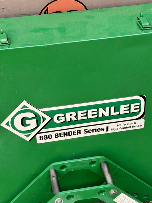 Greenlee 880 1/2" - 2" Rigid Hydraulic Conduit Pipe Bender & Pump Refurb. BG7