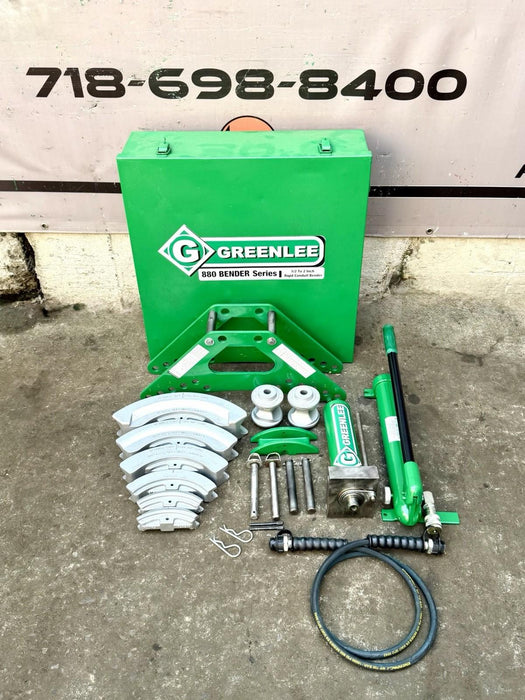 Greenlee 880 1/2" - 2" Rigid Hydraulic Conduit Pipe Bender & Pump Refurb. BG7