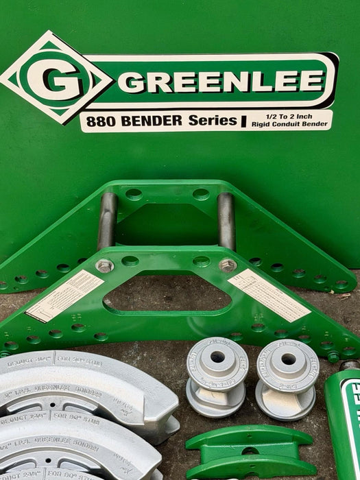 Greenlee 880 1/2" - 2" Rigid Hydraulic Conduit Pipe Bender & Pump Refurb. BG7