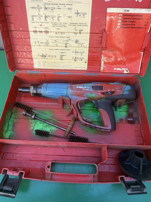 Hilti 305179 DX460-F8 Full Automatic Powder-Actuated Fastening Nail Gun +Case #4