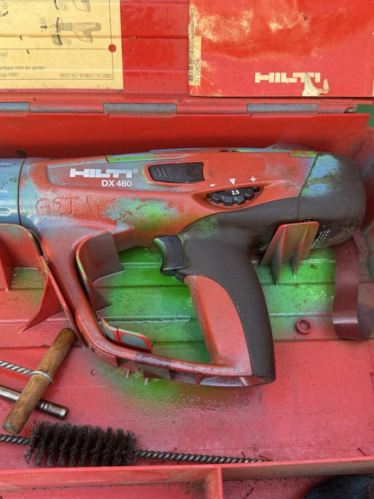 Hilti 305179 DX460-F8 Full Automatic Powder-Actuated Fastening Nail Gun +Case #4