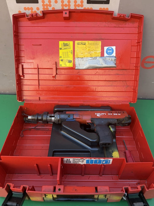 Hilti DX36M Powder Actuated Nail Gun & Case