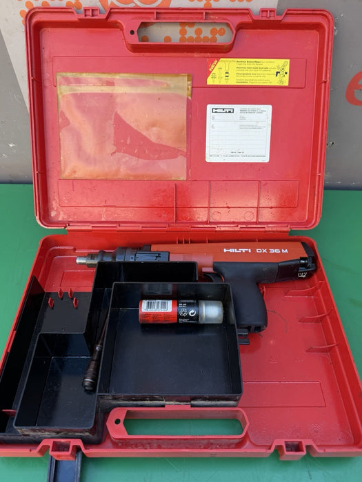 Hilti DX36M Powder Actuated Nail Gun & Case Extras #9