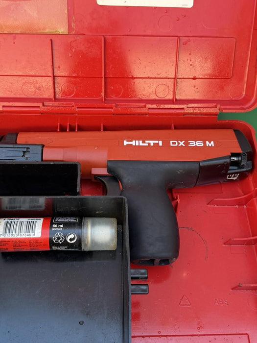 Hilti DX36M Powder Actuated Nail Gun & Case Extras #9