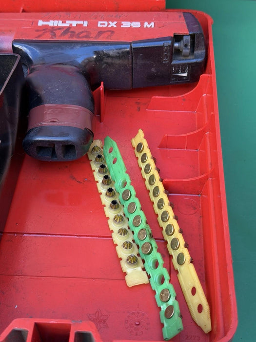 Hilti DX36M Powder Actuated Nail Gun & Case Extras #10