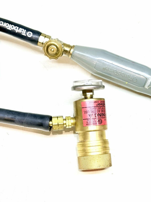 TurboTorch Acetylene Torch Kit w/Handle, Gauge, Hose & tip great condition #1